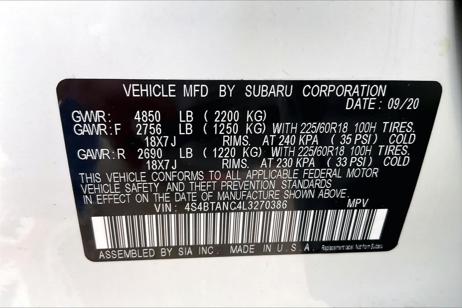 Thumbnail: 2020 Subaru Outback - 20