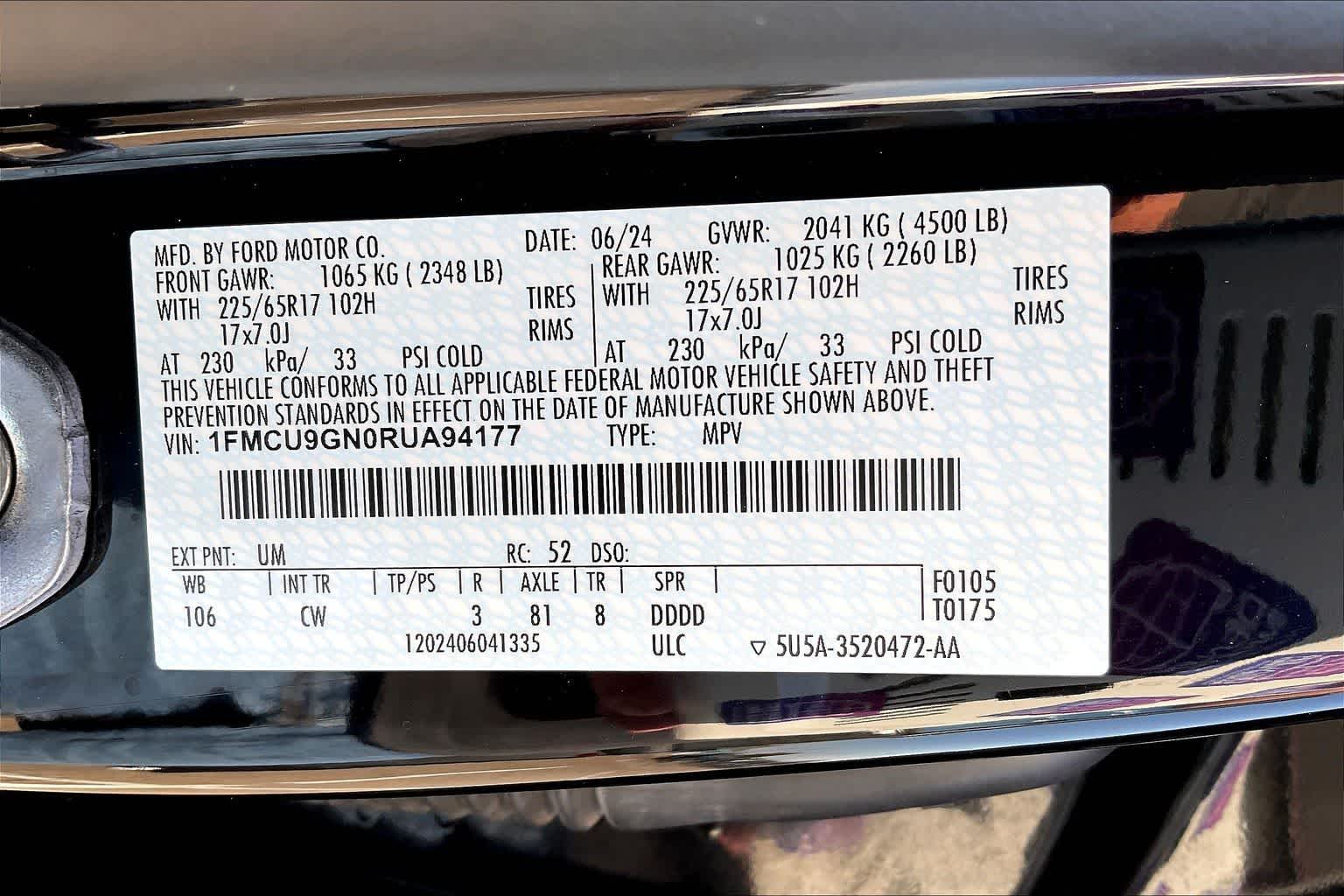 Thumbnail: 2024 Ford Escape - 20