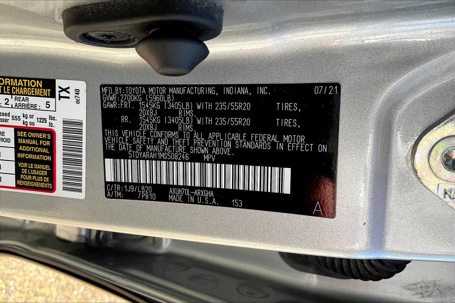 Thumbnail: 2021 Toyota Highlander - 20