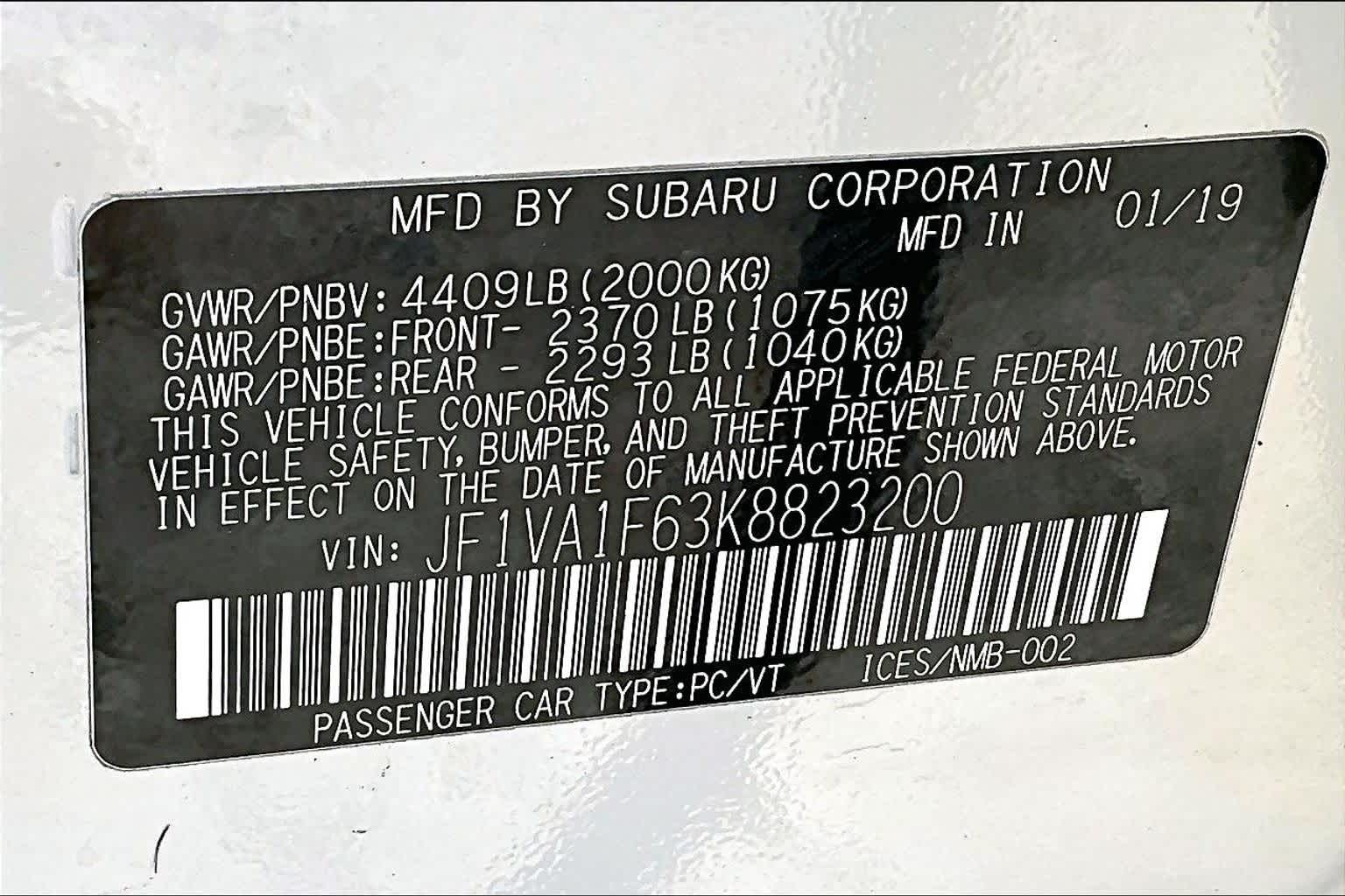 Thumbnail: 2019 Subaru WRX - 32