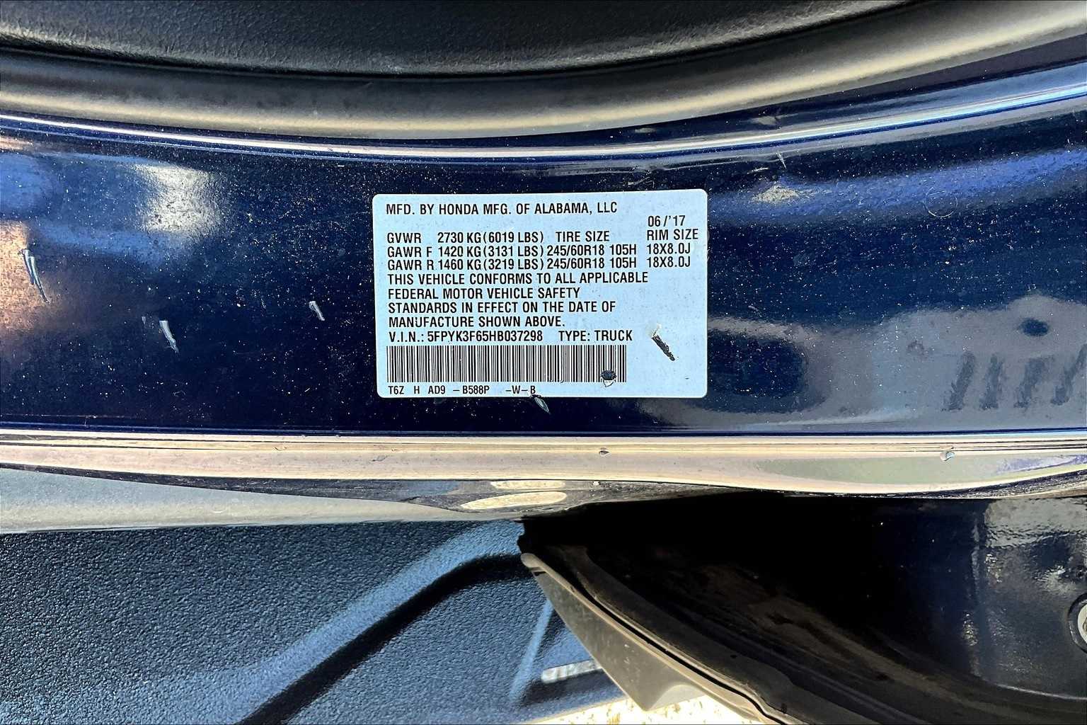 Thumbnail: 2017 Honda Ridgeline - 34