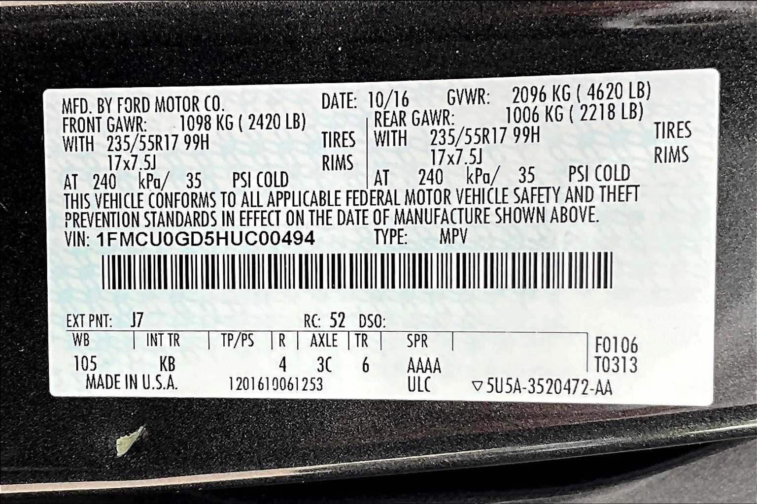 2017 Ford Escape SE 28