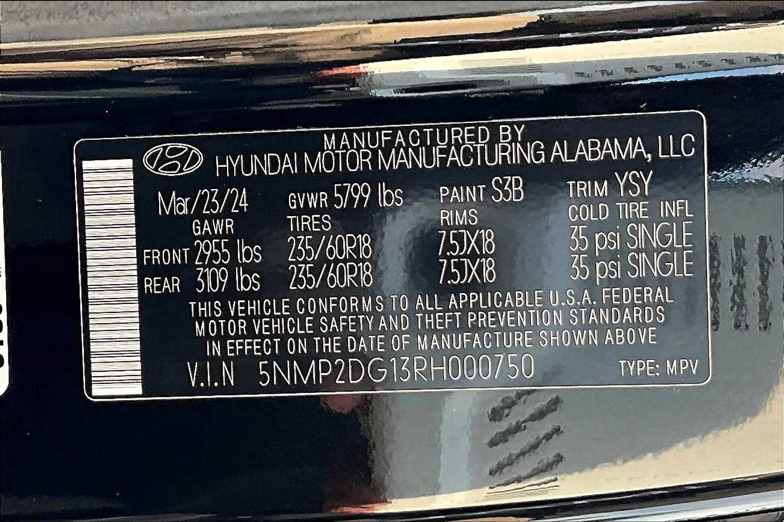 Thumbnail: 2024 Hyundai Santa Fe - 34
