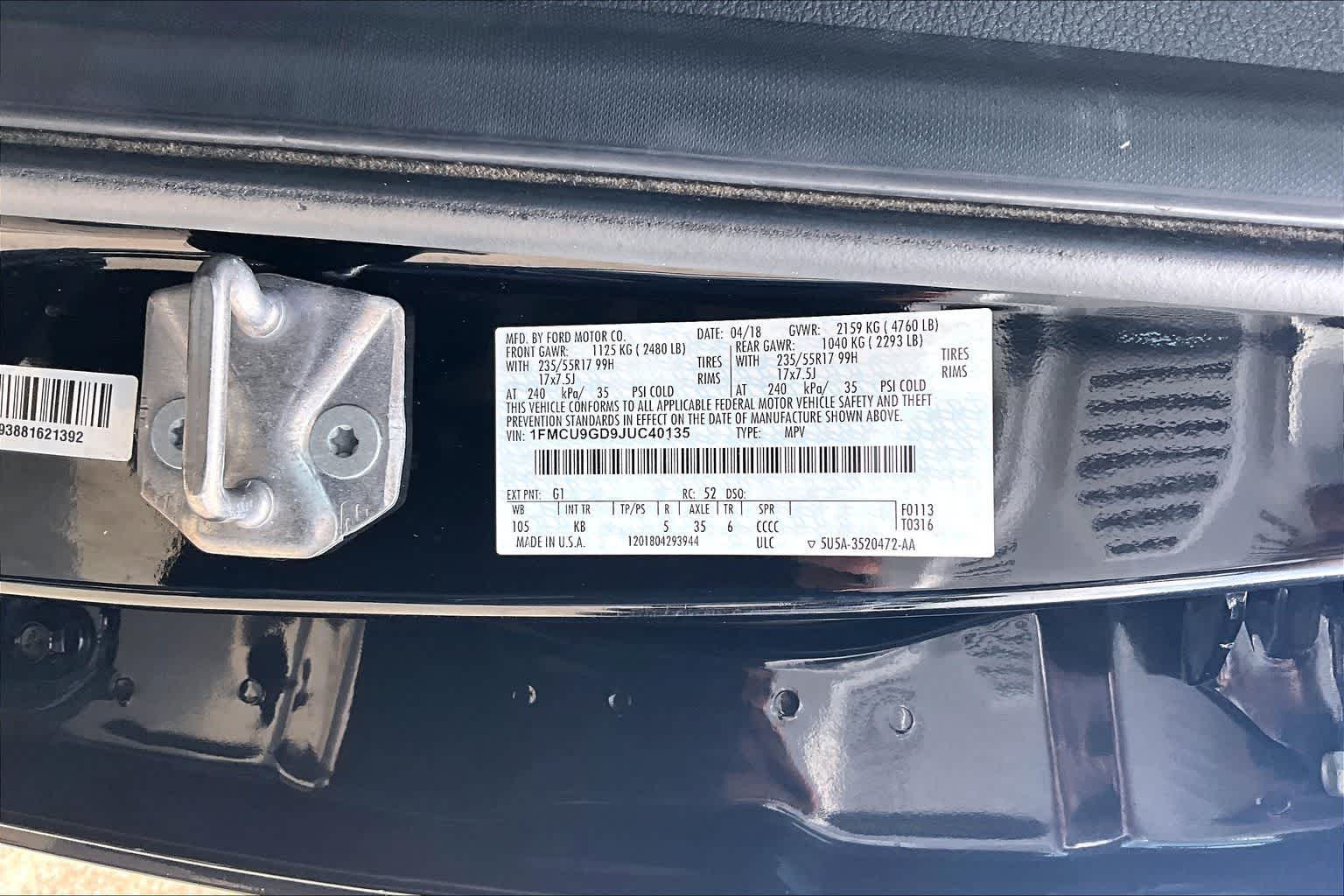 Thumbnail: 2018 Ford Escape - 25