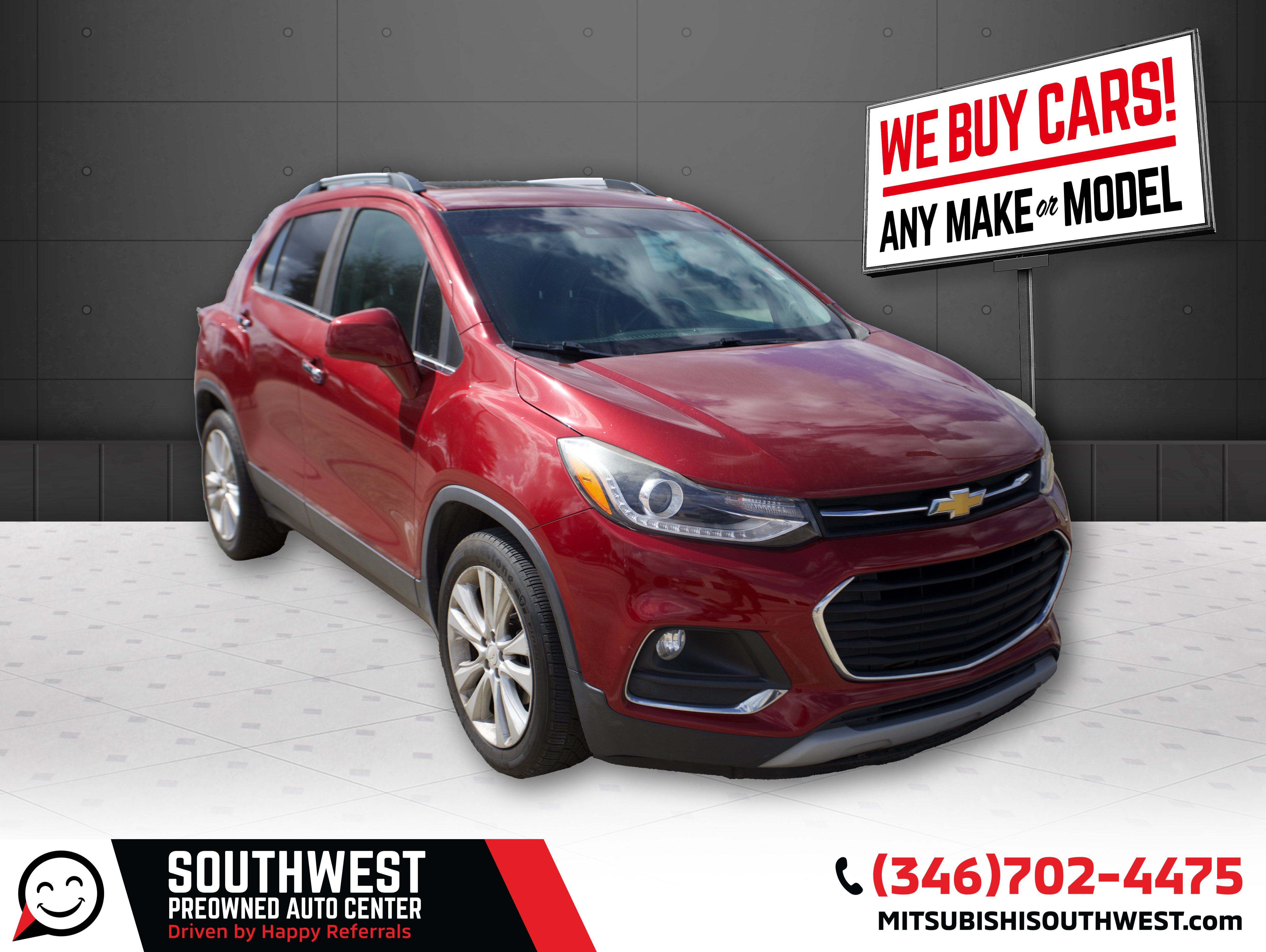 Used 2018 Chevrolet Trax Premier with VIN 3GNCJMSB4JL383680 for sale in Rosenberg, TX