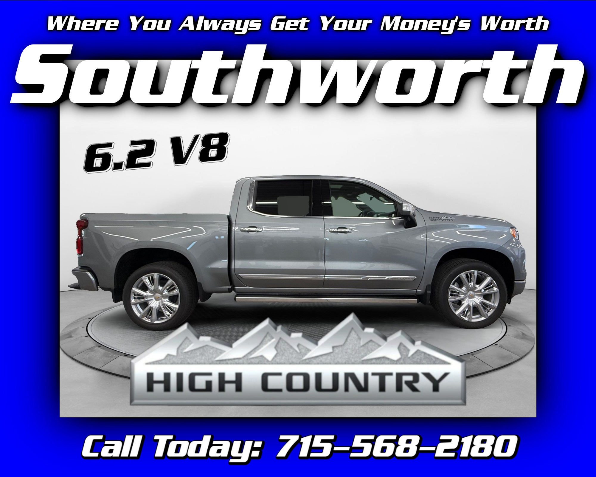 Sterling Gray Metallic 2026 Chevrolet Silverado 1500 Pickup Truck Four-Wheel Drive Automatic