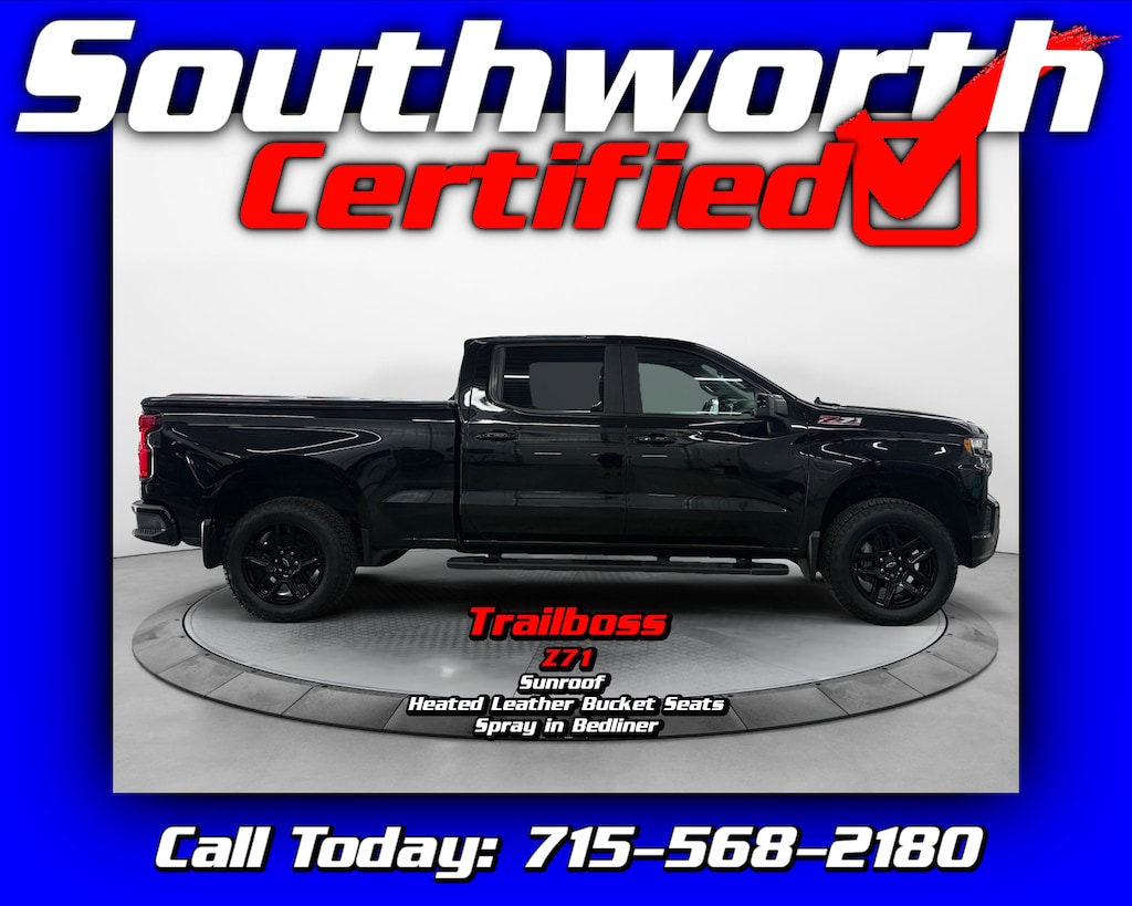 Used 2022 Chevrolet Silverado 1500 LTD LT Trail Boss Truck Crew Cab