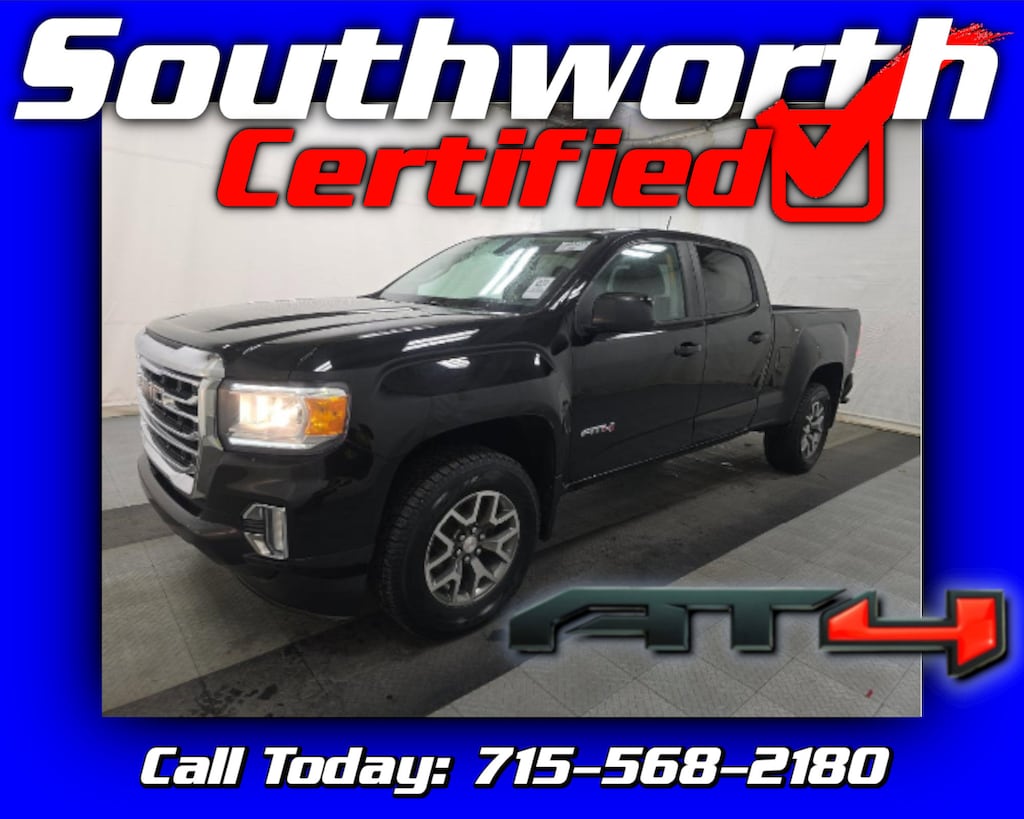 Used 2022 GMC Canyon 4WD AT4 w/Cloth Truck Crew Cab