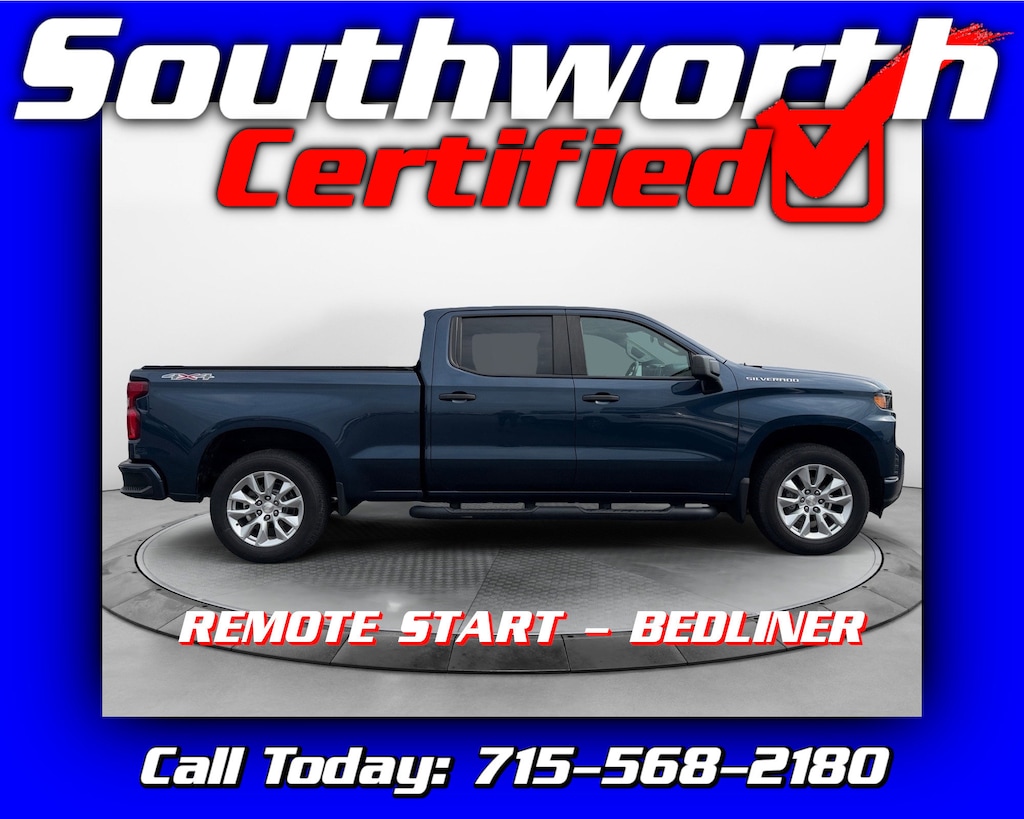 Used 2021 Chevrolet Silverado 1500 Custom Truck Crew Cab