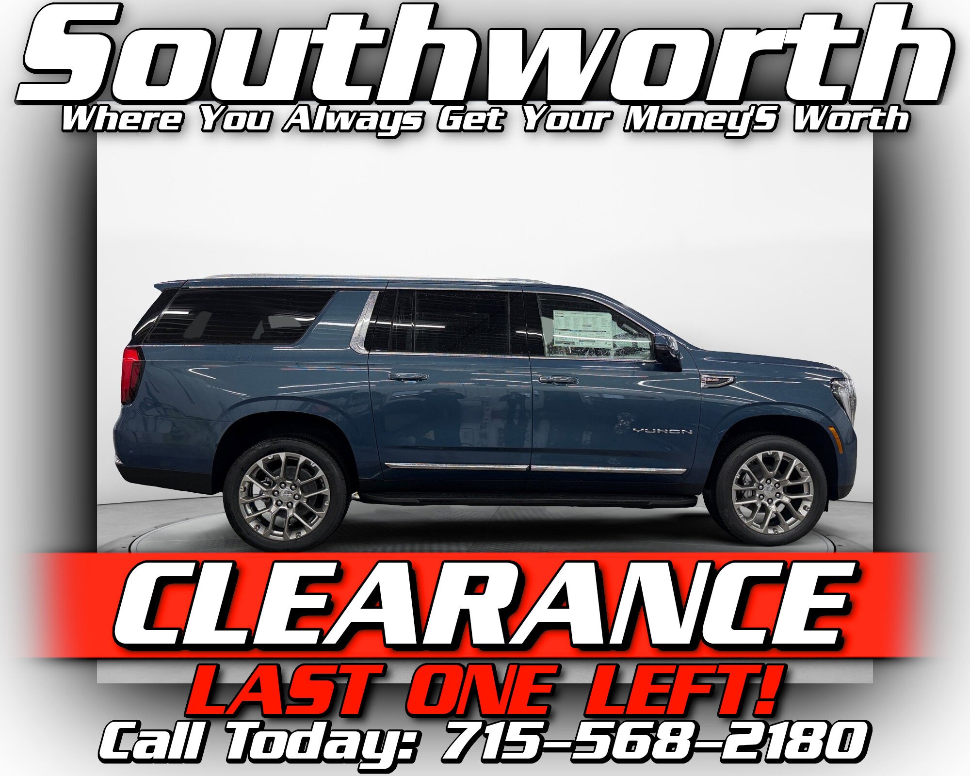 Downpour Metallic 2026 GMC Yukon XL SUV / Crossover Four-Wheel Drive Automatic