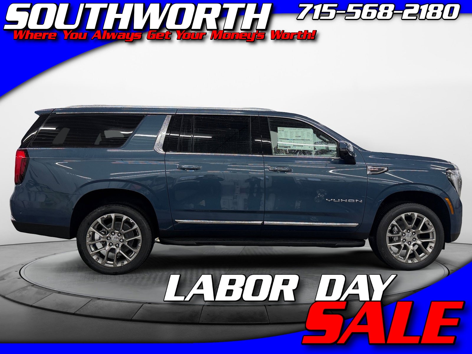 Downpour Metallic 2026 GMC Yukon XL SUV / Crossover Four-Wheel Drive Automatic