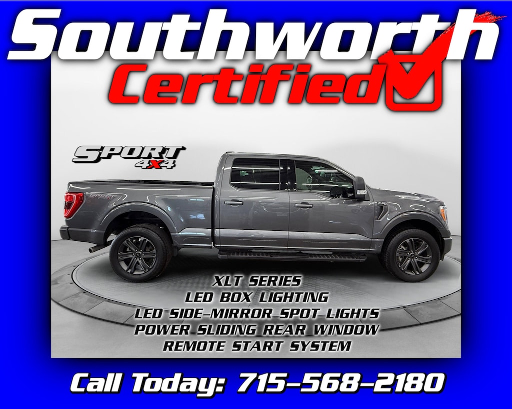 Used 2023 Ford F-150 XLT 4WD SuperCrew 5.5 Box Truck SuperCrew Cab
