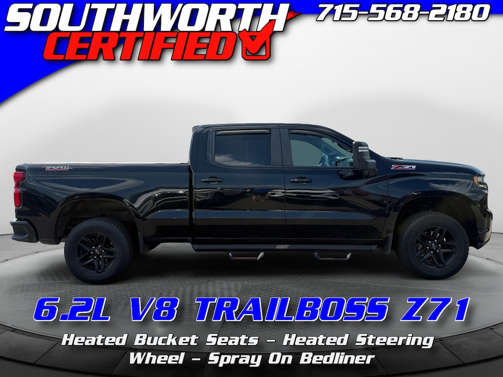 Used 2021 Chevrolet Silverado 1500 LT Trail Boss Truck Crew Cab