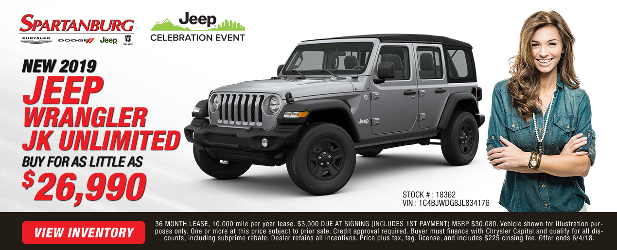 New & Used Chrysler, Dodge, Jeep & RAM Dealer Spartanburg Sales