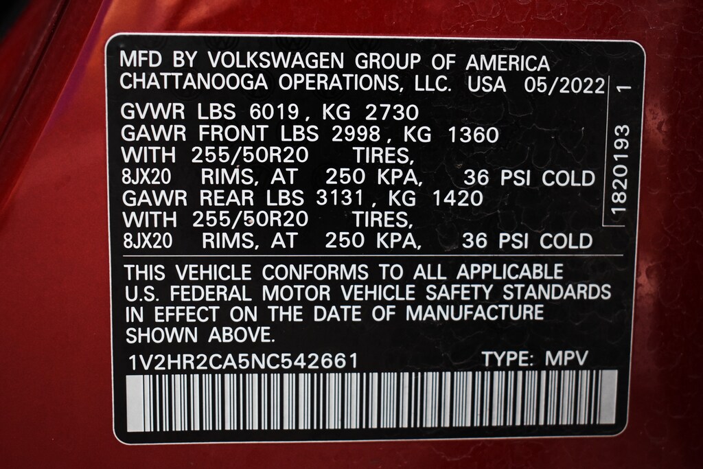 Used 2022 Volkswagen Atlas For Sale at Yreka Honda VIN 1V2HR2CA5NC542661