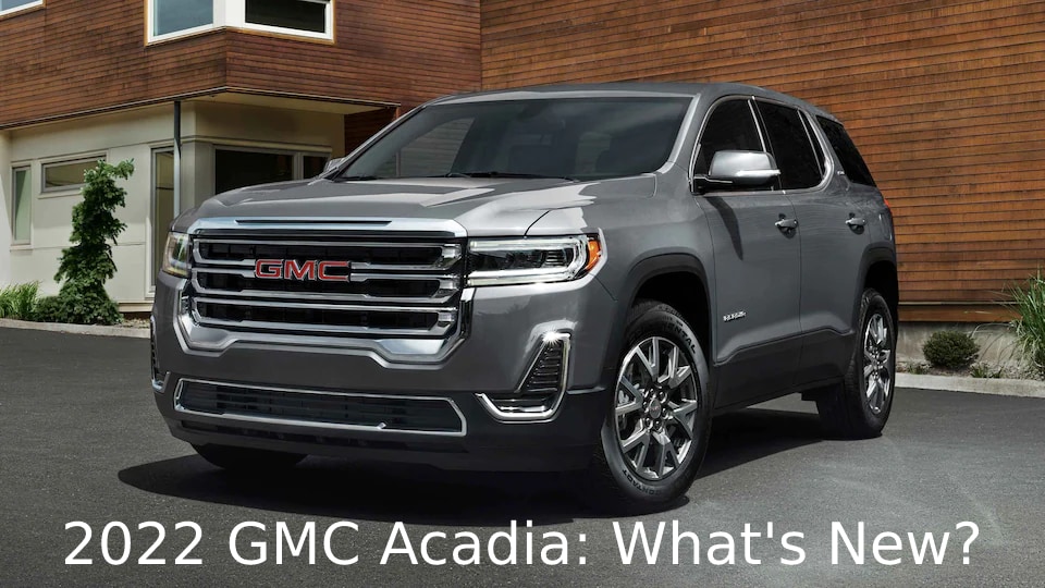Front 3/4 View of 2022 GMC Acadia in Silver