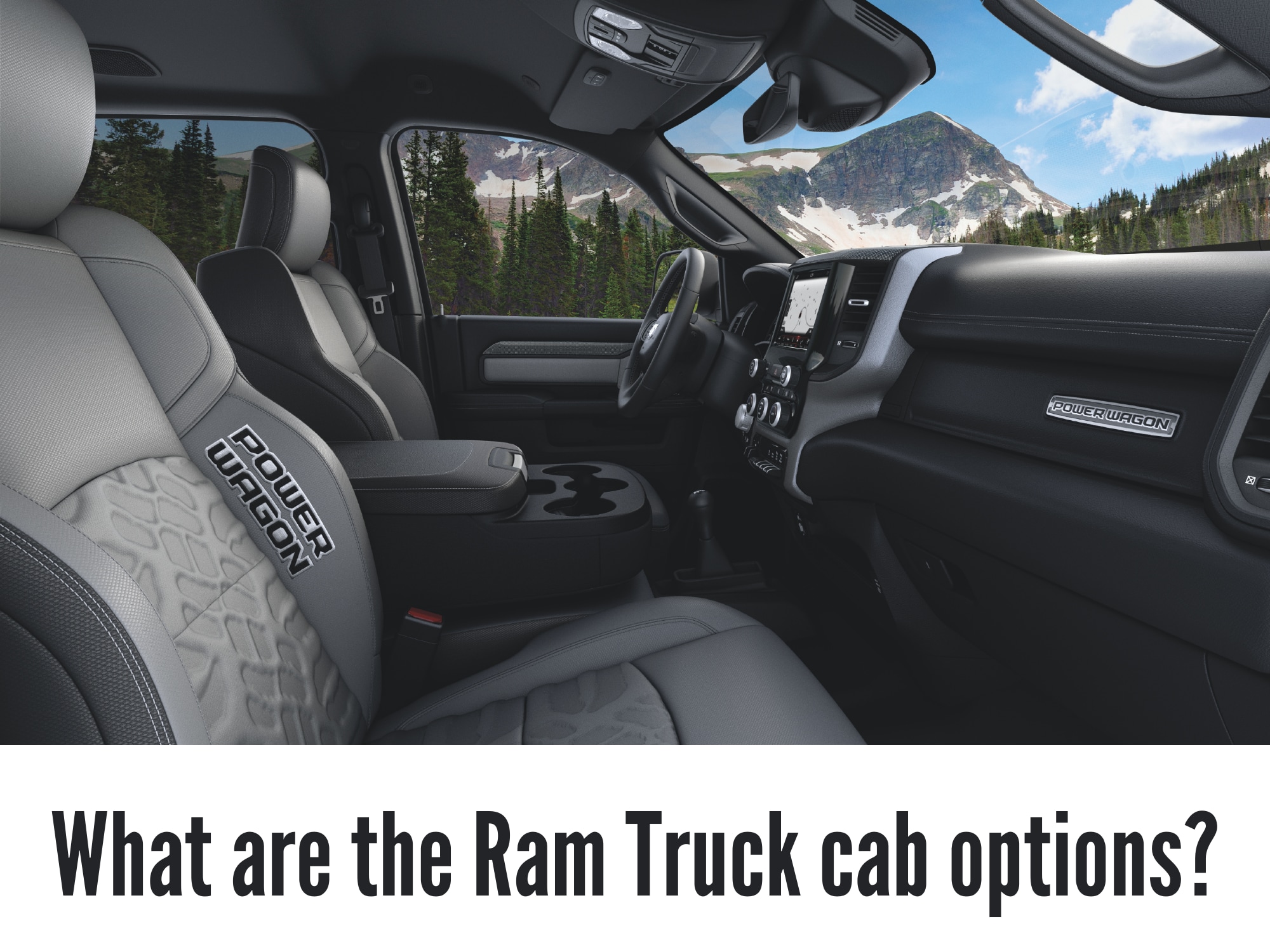 Interior Passenger View of Ram Power Wagon Truck