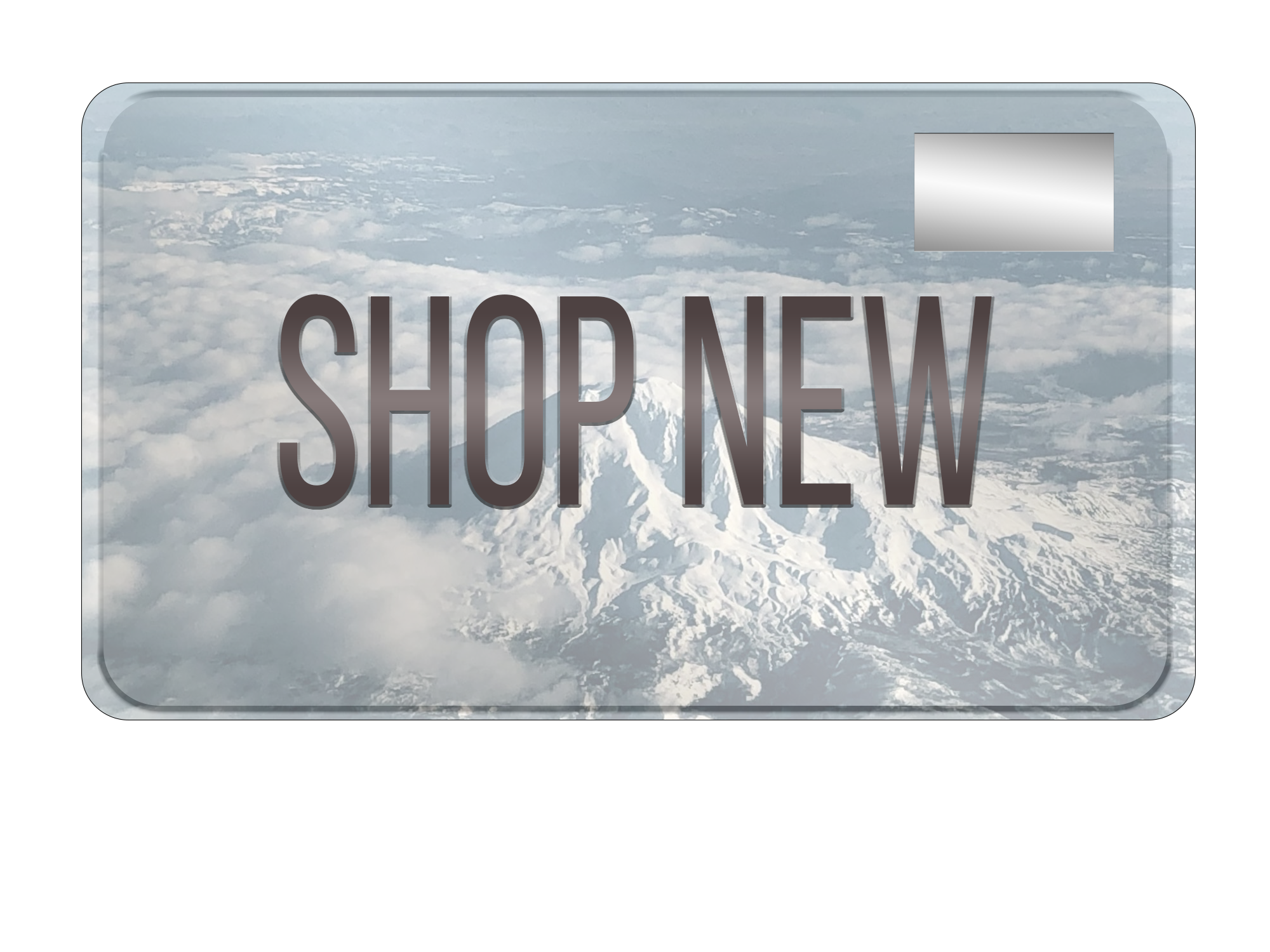License Plate with "Shop New"