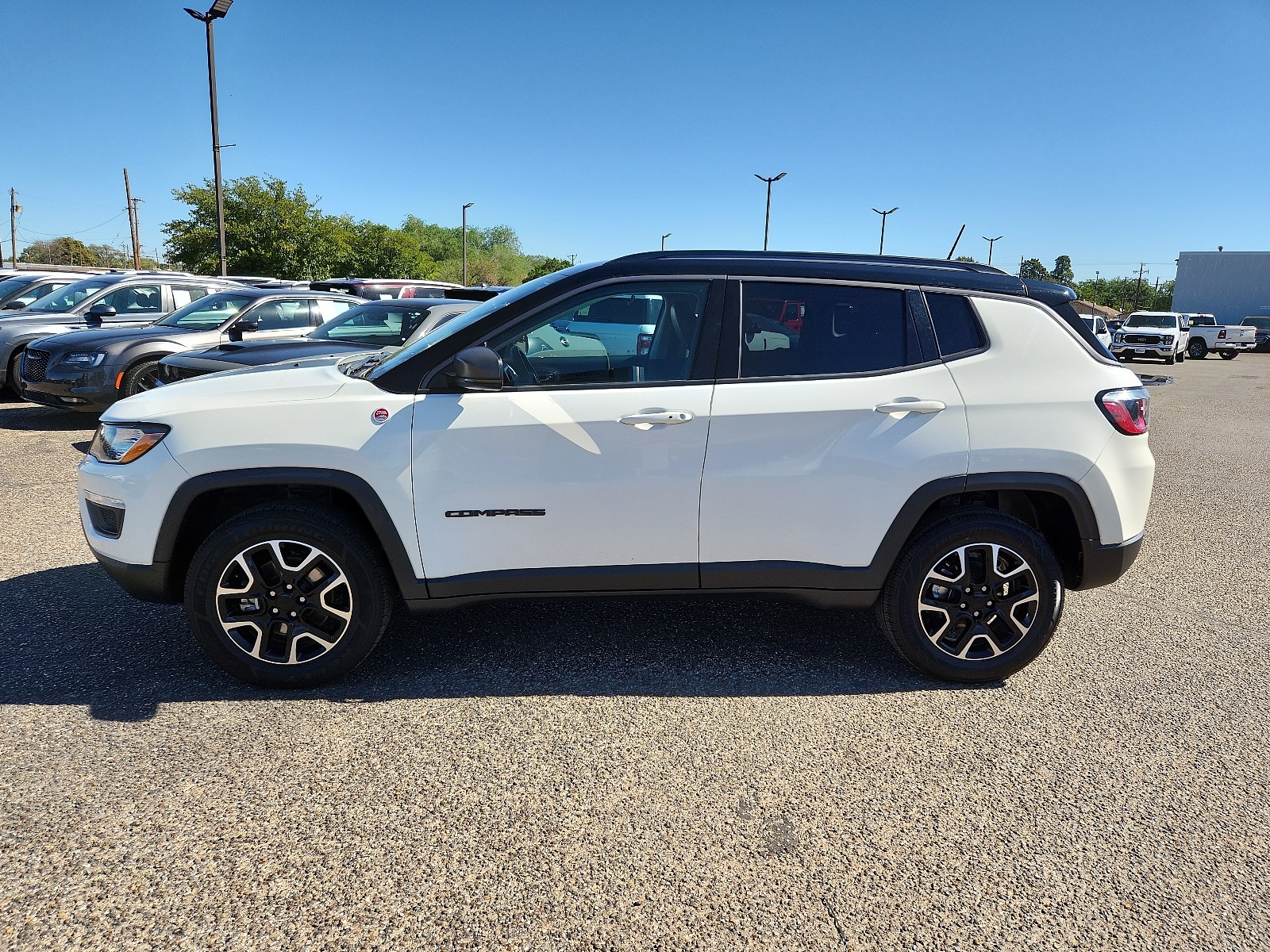 Used 2021 Jeep Compass Trailhawk with VIN 3C4NJDDB0MT594197 for sale in Lubbock, TX