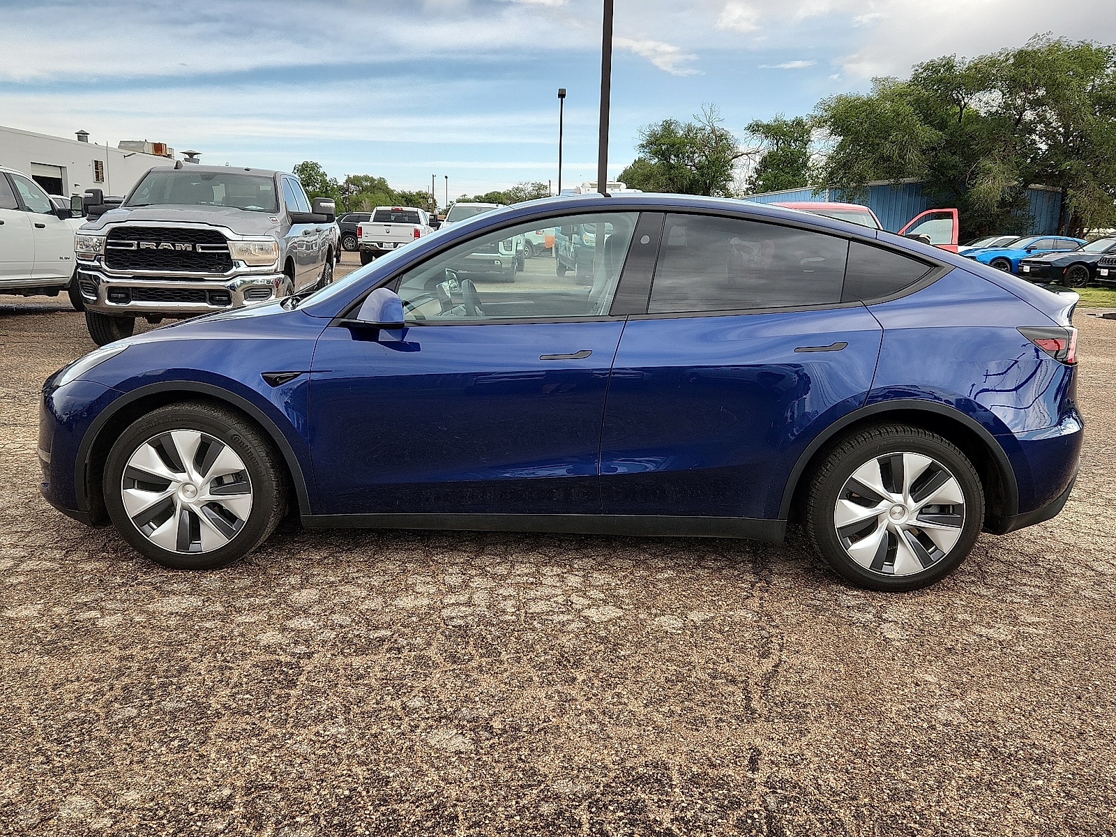 Used 2023 Tesla Model Y Long Range with VIN 7SAYGDEE0PA142273 for sale in Lubbock, TX