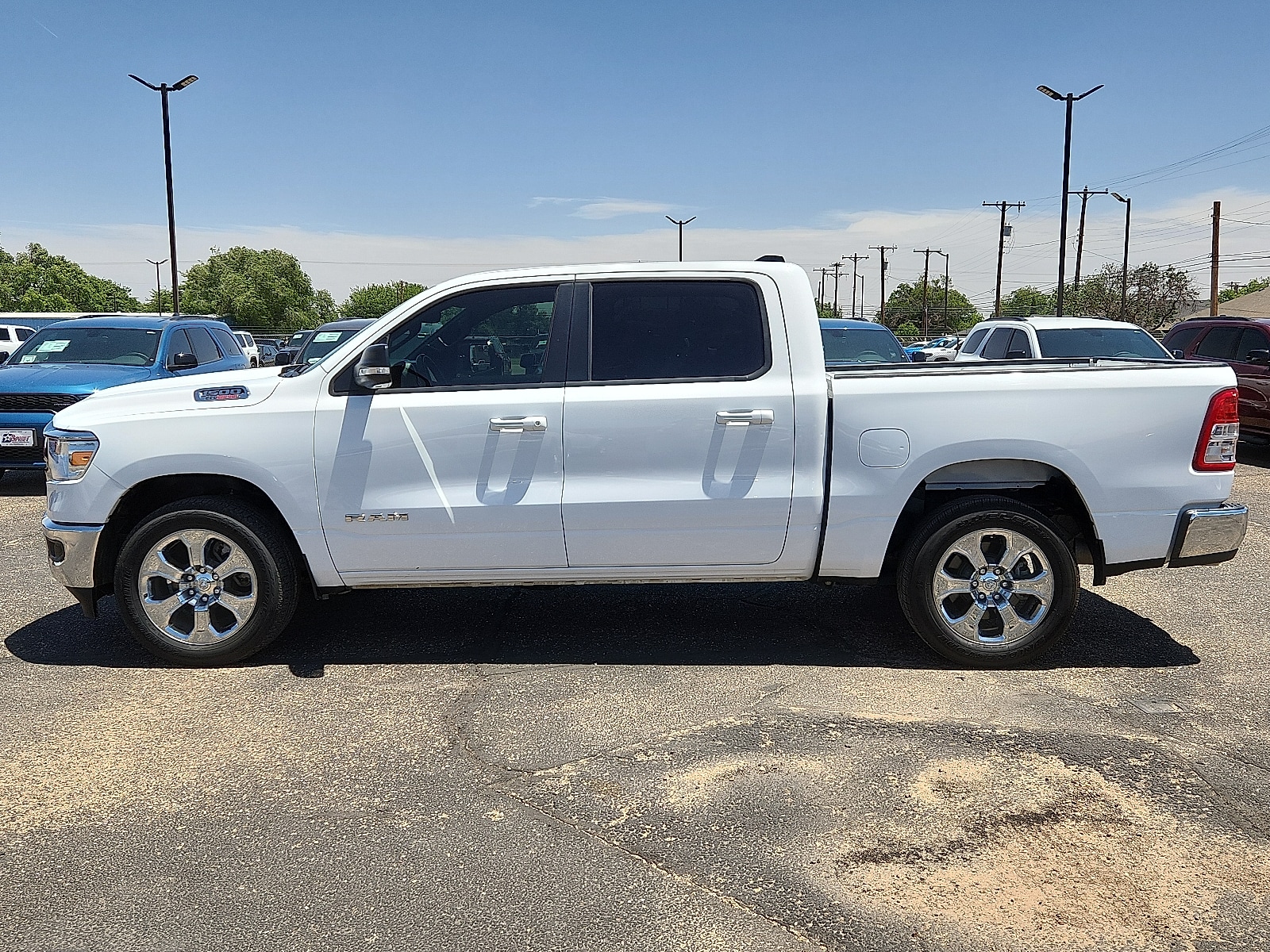 Used 2022 RAM Ram 1500 Pickup Big Horn/Lone Star with VIN 1C6SRFFM6NN297823 for sale in Lubbock, TX