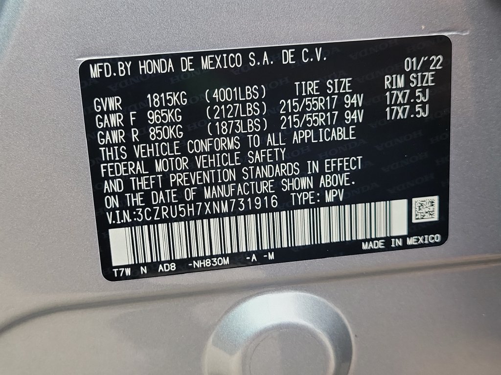 2022 Honda HR-V EX\-L - photo 1