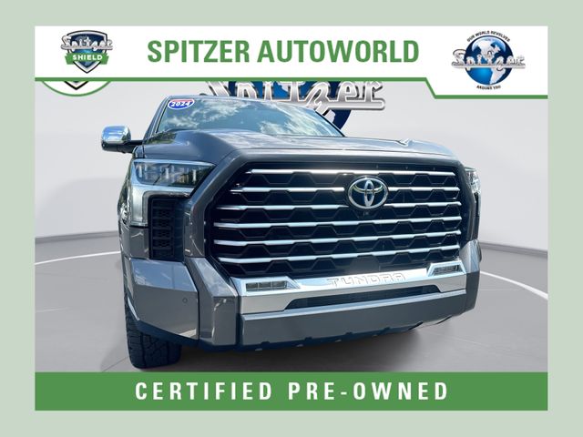 Gray 2024 Toyota Tundra Hybrid Pickup Truck Four-Wheel Drive