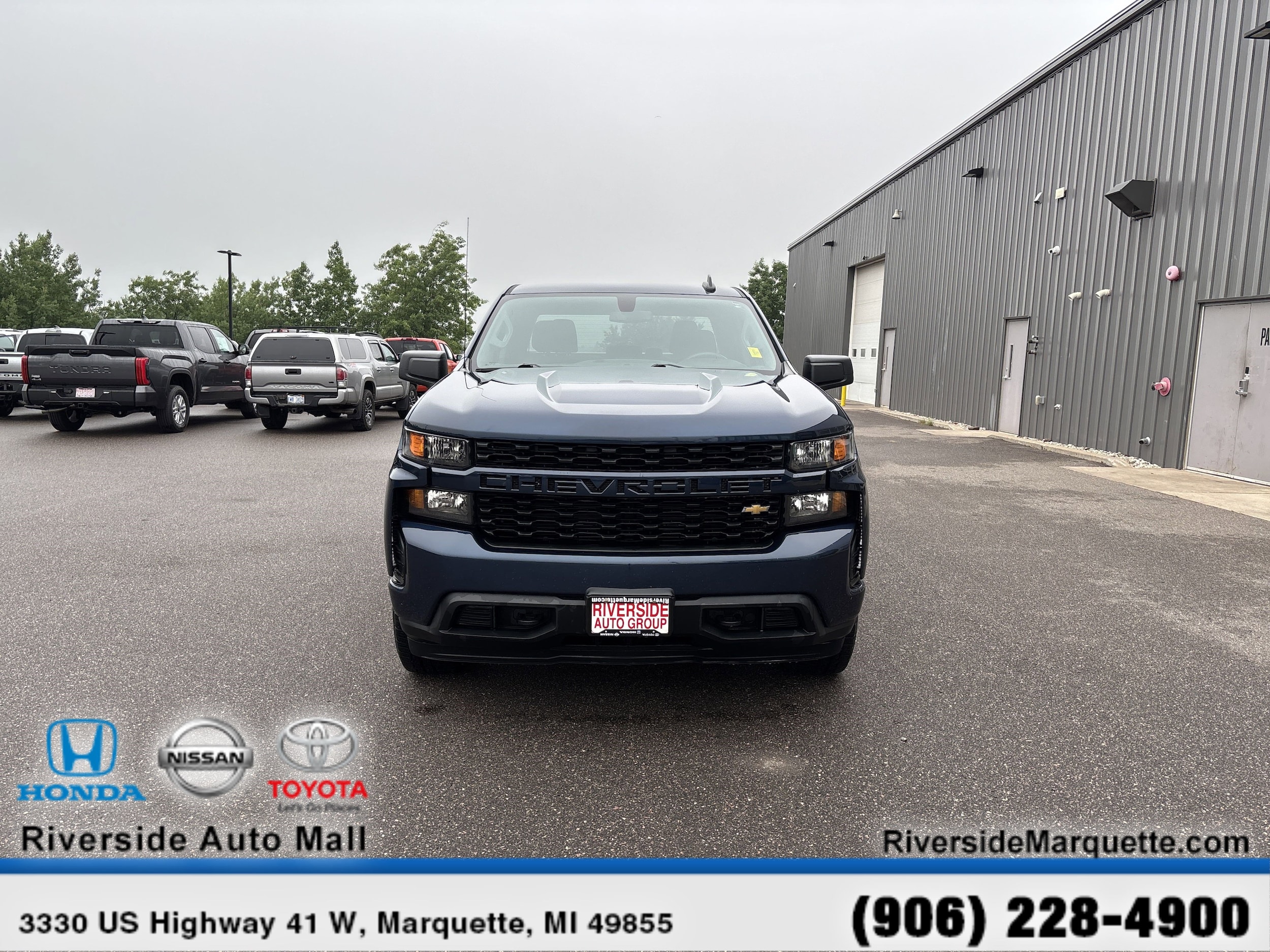 Certified 2021 Chevrolet Silverado 1500 Custom with VIN 3GCPYBEK5MG398787 for sale in Iron Mountain, MI