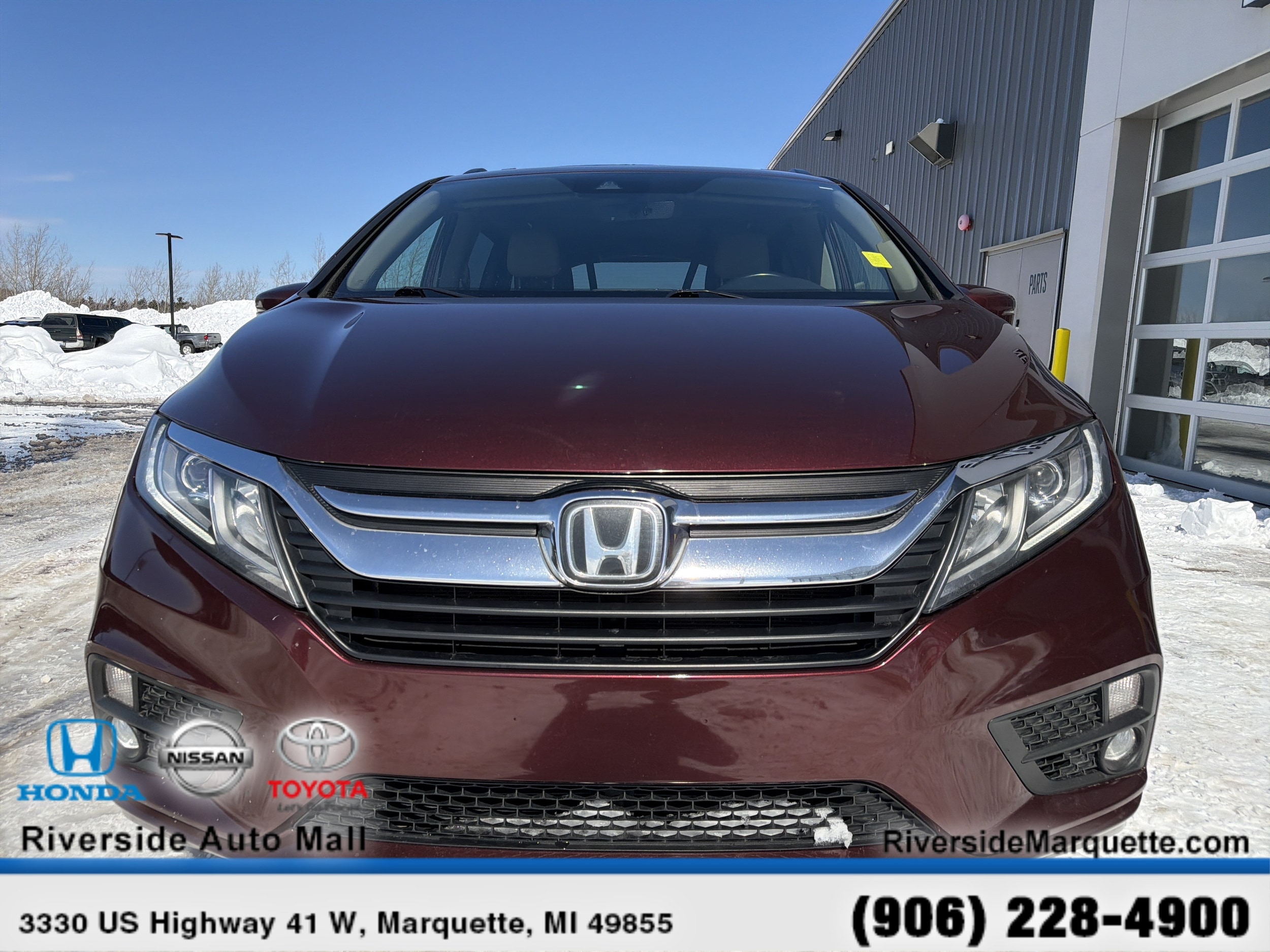 Used 2018 Honda Odyssey EX-L with VIN 5FNRL6H7XJB004742 for sale in Marquette, MI
