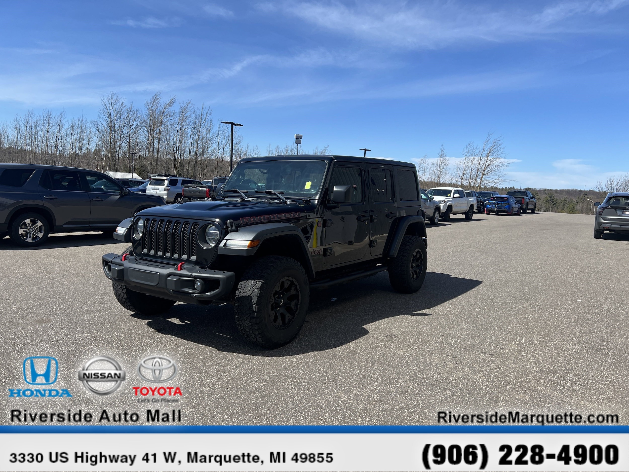 Certified 2019 Jeep Wrangler Unlimited Rubicon with VIN 1C4HJXFN2KW553423 for sale in Iron Mountain, MI