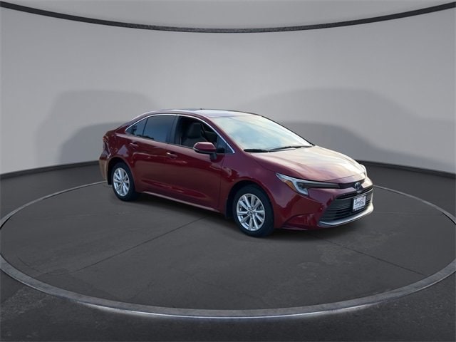 Certified 2025 Toyota Corolla XLE with VIN JTDBCMFE6S3077631 for sale in Dallas, TX
