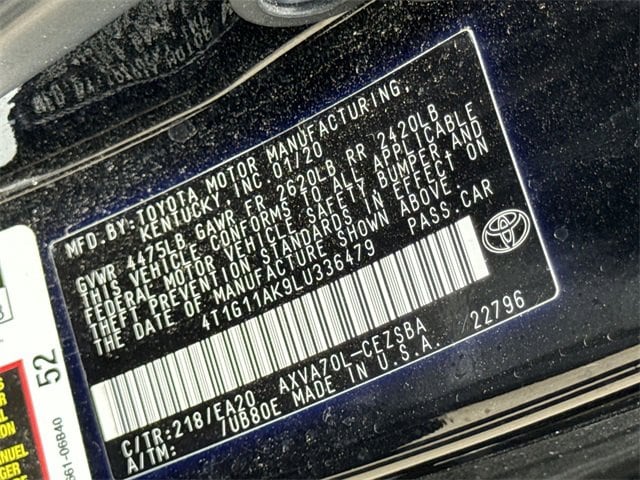 2020 Toyota Camry SE 26