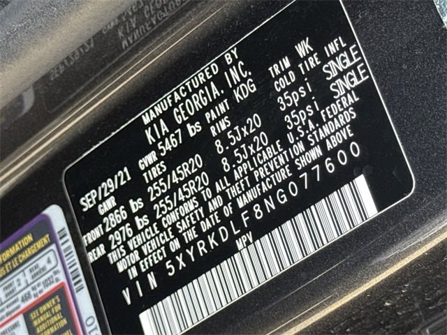 Thumbnail: 2022 Kia Sorento - 29