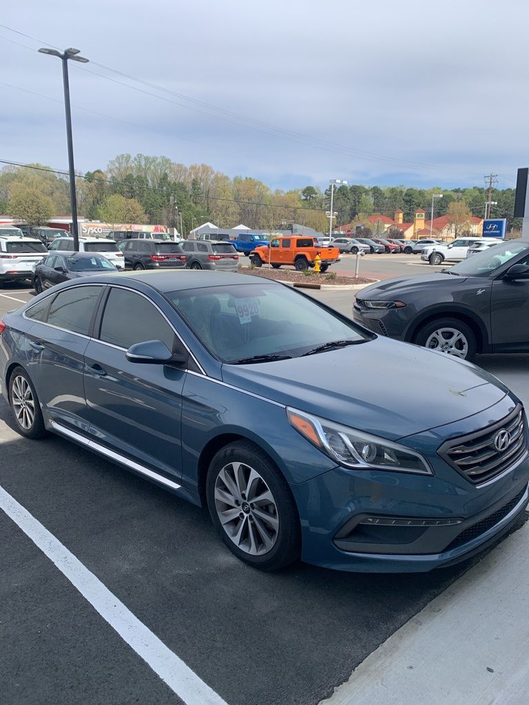 Used 2015 Hyundai Sonata Sport with VIN 5NPE34AF3FH052354 for sale in Durham, NC