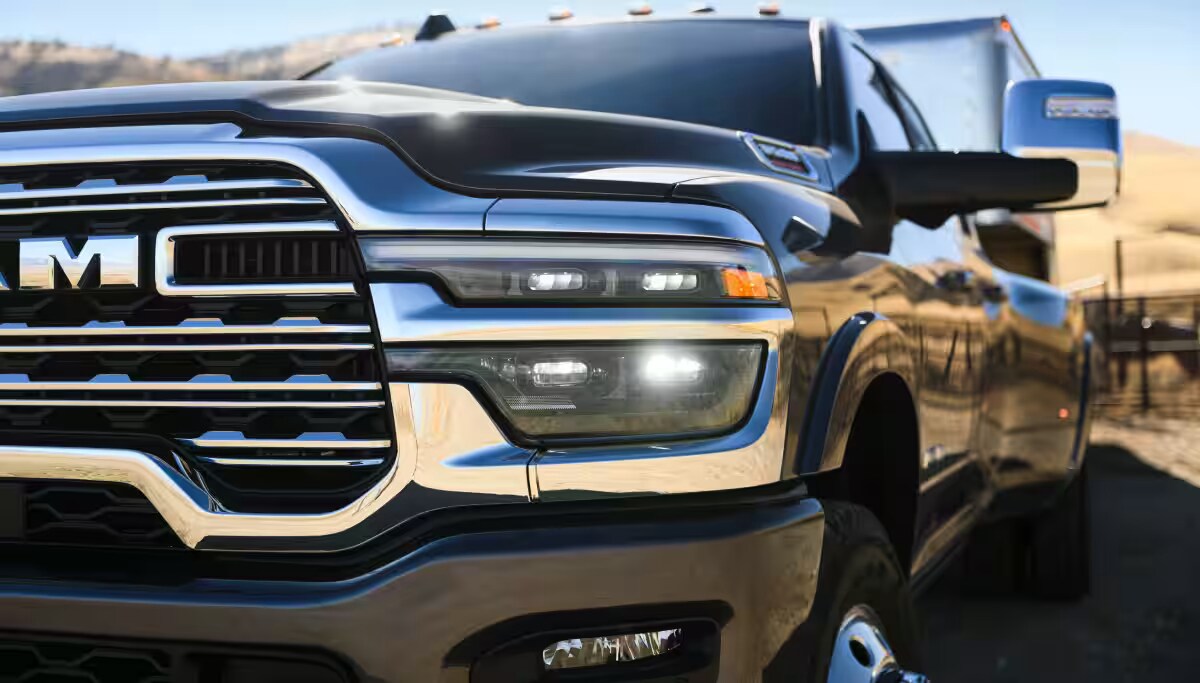 Ram 3500 headlight detail