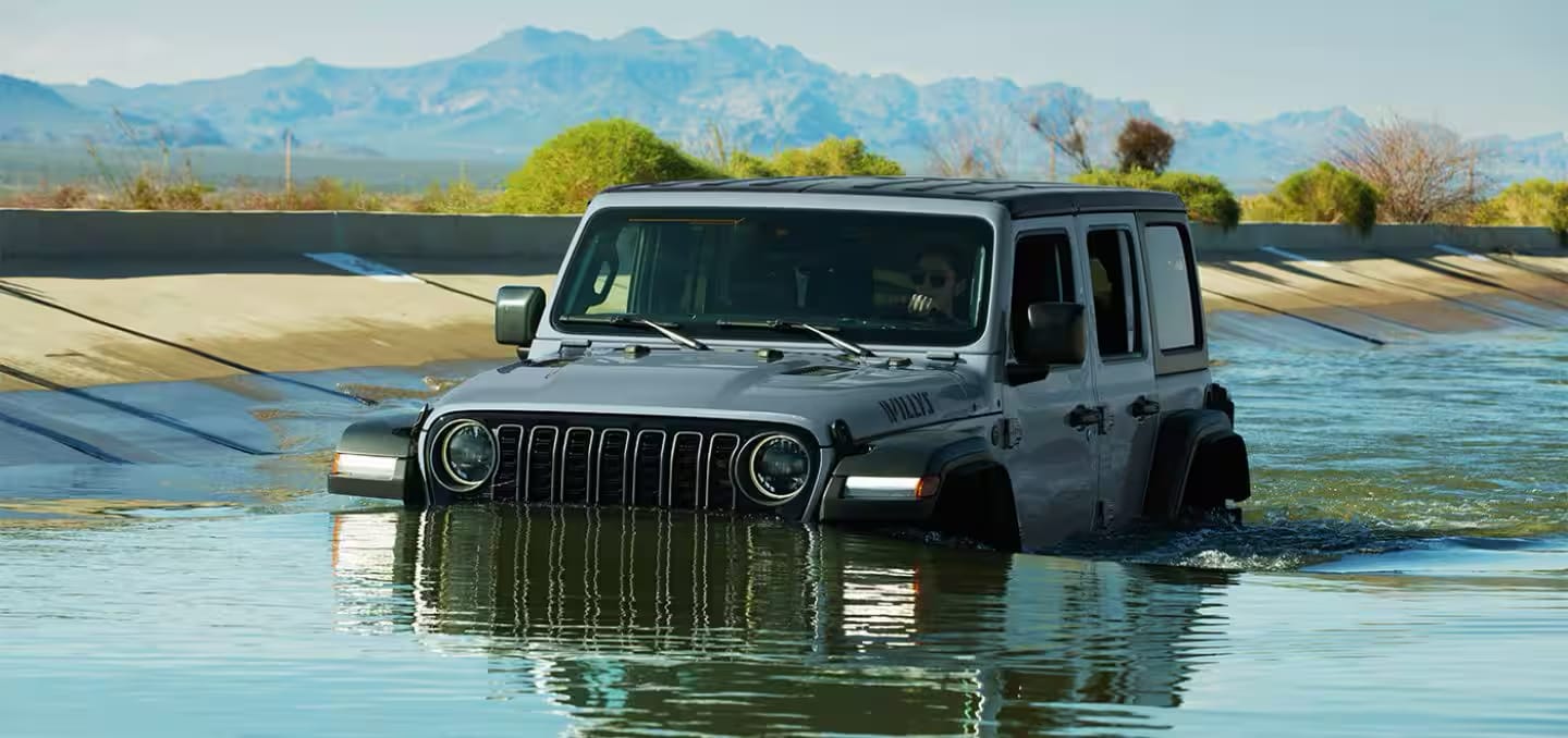 2026 Jeep Wrangler water fording capability
