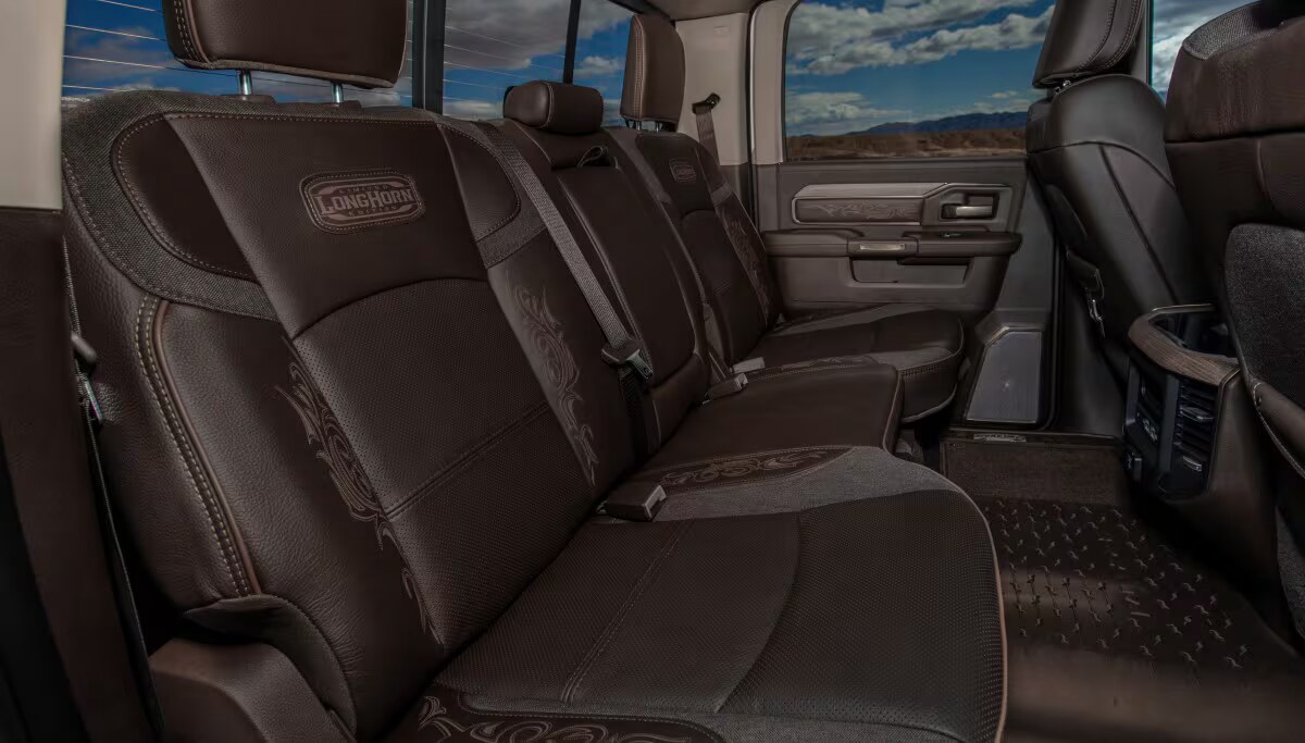 Ram 3500 rear seat interior