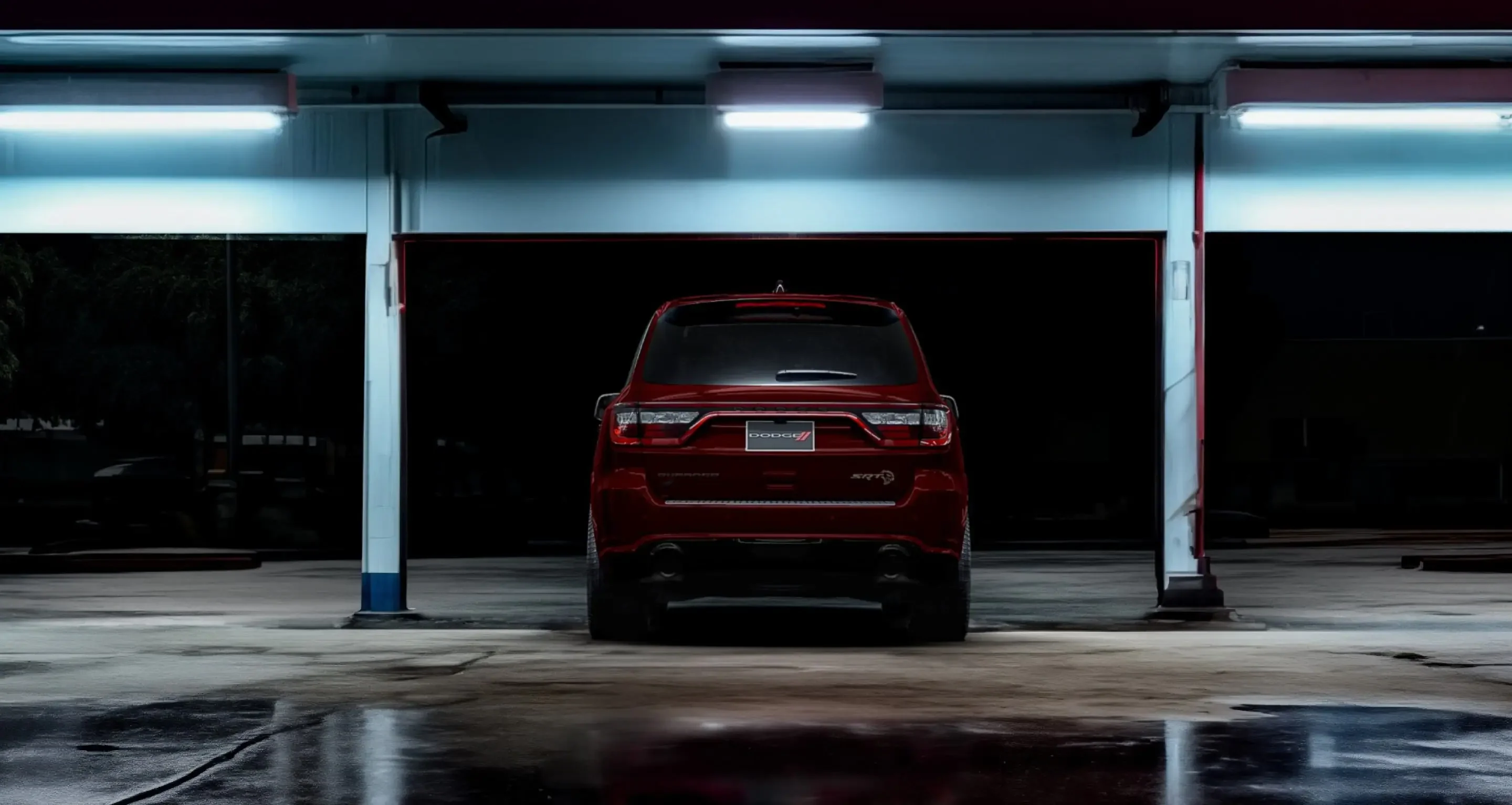 2026 Dodge Durango exterior on a two-lane coastal road