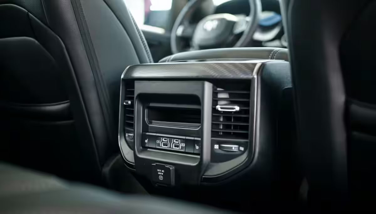 2026 Ram 1500 rear seat AC and charging