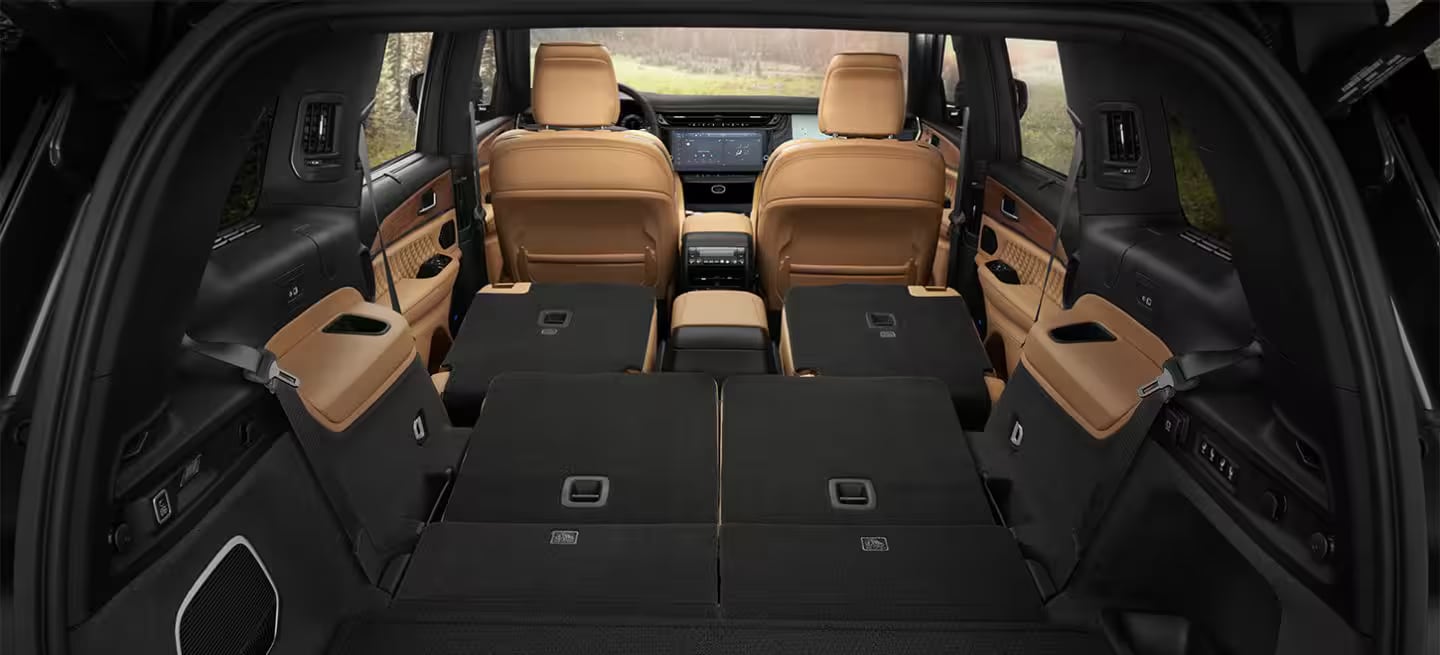 2026 Jeep Grand Cherokee -- trunk cargo with seats folded