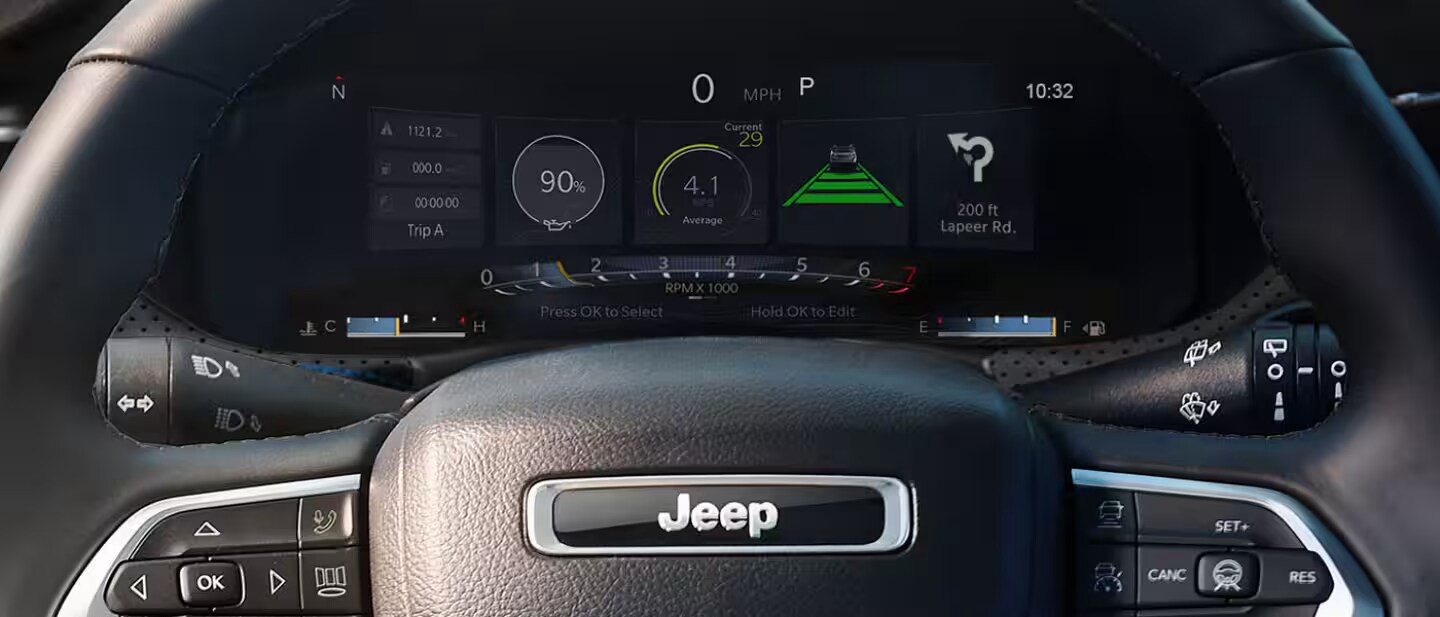 2026 Jeep Compass dashboard and touchscreen