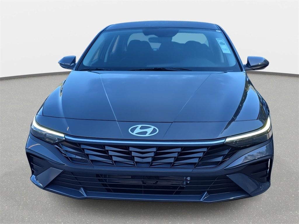 New 2026 Hyundai Elantra Hybrid Blue Sedan
