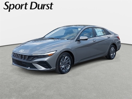 2025 Hyundai Elantra Hybrid Blue Sedan