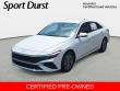 Certified 2025 Hyundai Elantra Hybrid Blue Sedan