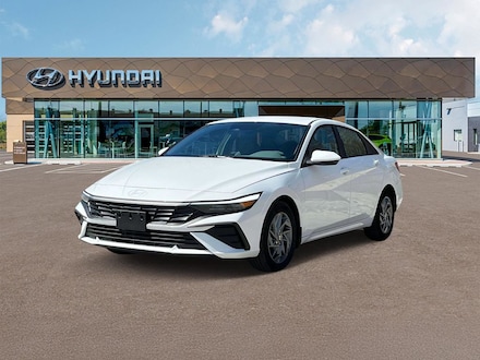 2025 Hyundai Elantra Hybrid Blue Sedan