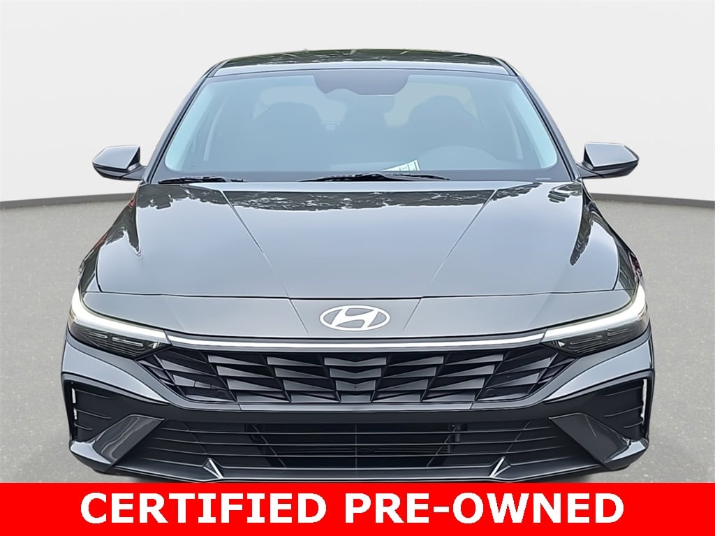 Certified 2025 Hyundai Elantra Hybrid Blue Sedan