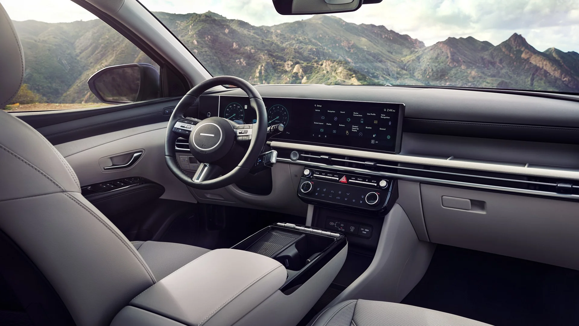 2026 Hyundai Tucson interior dual 12.3-inch screens technology