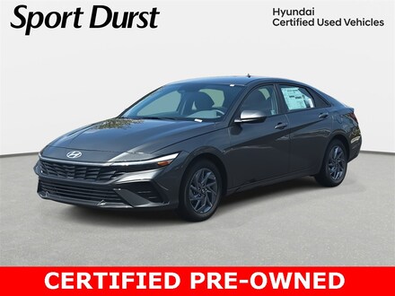 2025 Hyundai Elantra Hybrid Blue Sedan