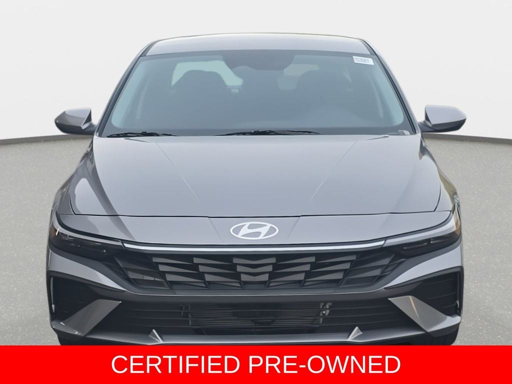 Certified 2026 Hyundai Elantra Hybrid Blue Sedan