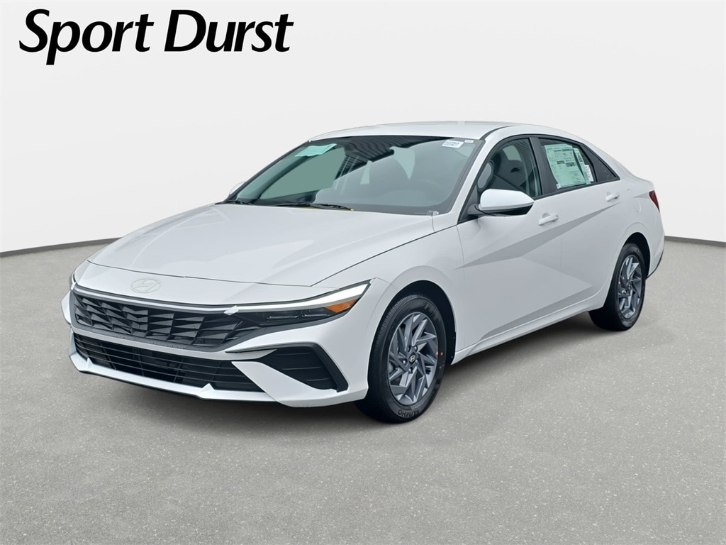 New 2026 Hyundai Elantra Hybrid Blue Sedan